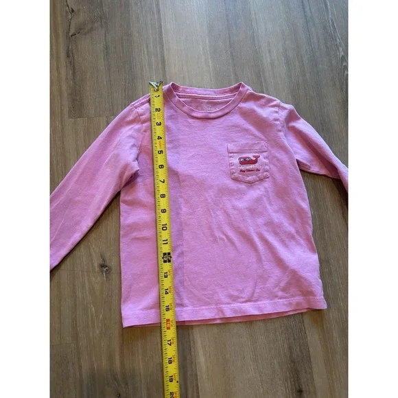 Vineyard Vines Valentine's Day Pink Red Chocolate Long Sleeve T-Shirt Size 5 - Picture 8 of 9